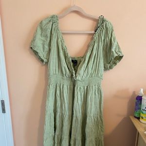 Green, along Summer dress